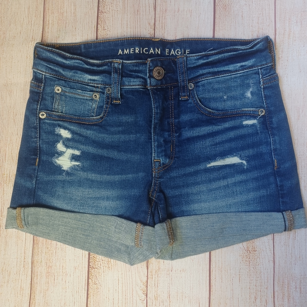 American Eagle super stretch midi Jean short